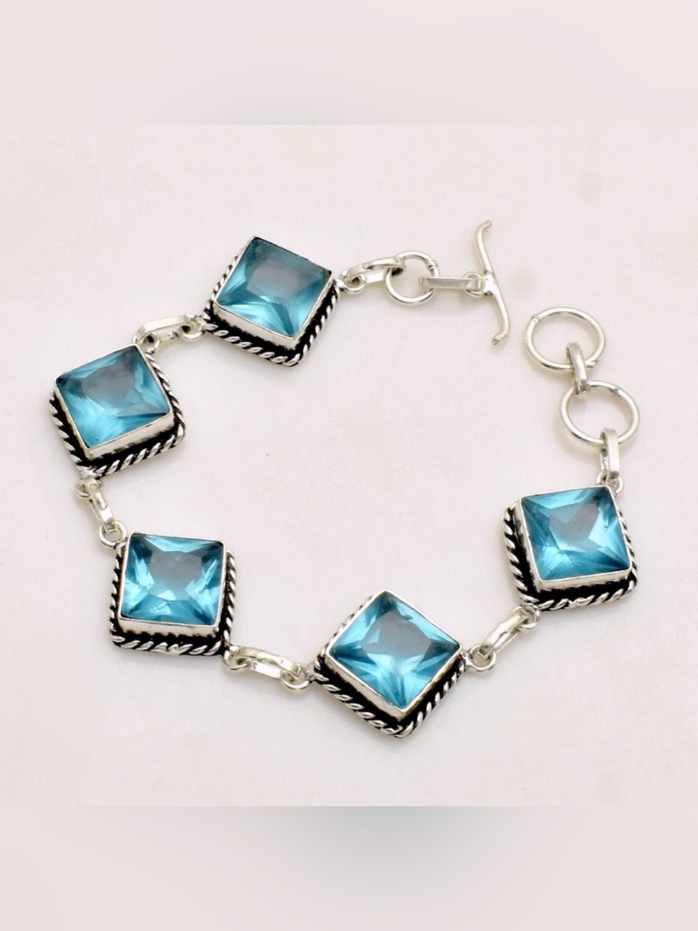 Swiss Blue Quartz Bracelet